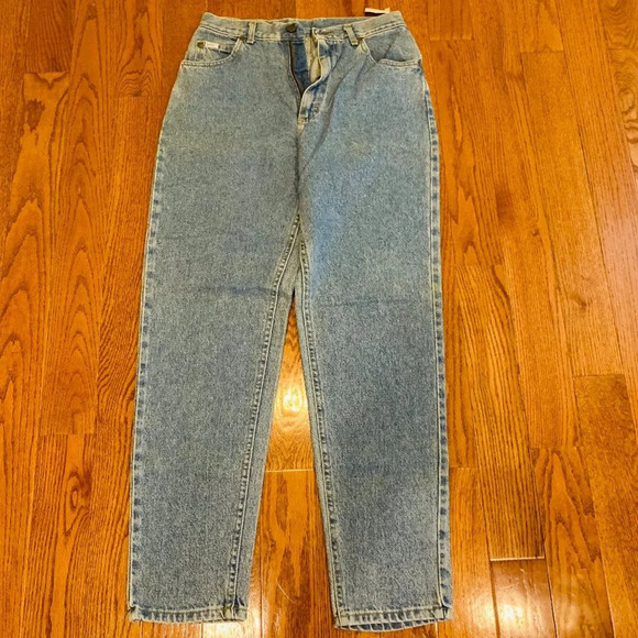 NWT Vintage Lee Deadstock Denim Blue Jeans Women’s Size 27 X 30L Made In USA NEW - Picture 1 of 15